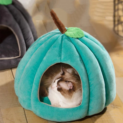 Banana-Shaped Cat & Dog Pet Bed | Kawaii Fruit Plush Sleeping Mat