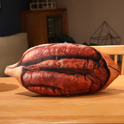 Coussin en forme de noix réaliste, 16-22" | 40-55 cm