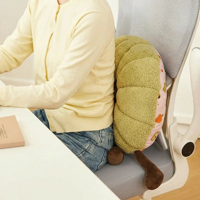 Pumpkin Plush Pillow - Soft Cartoon Gourd Cushion, 16" | 40 cm