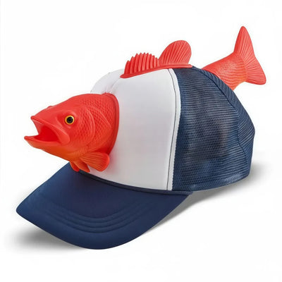 3D Puffer Fish Trucker Hat | Novelty Fishing Cap