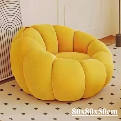 Pumpkin-Inspired Plush Sofa Chair - Six Colors