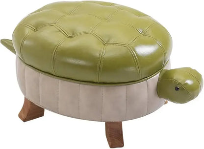 Turtle Time Faux Leather Ottoman - Five Colors