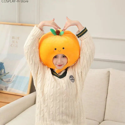 Sombrero de novedad de felpa naranja, 14" | 35 centímetros