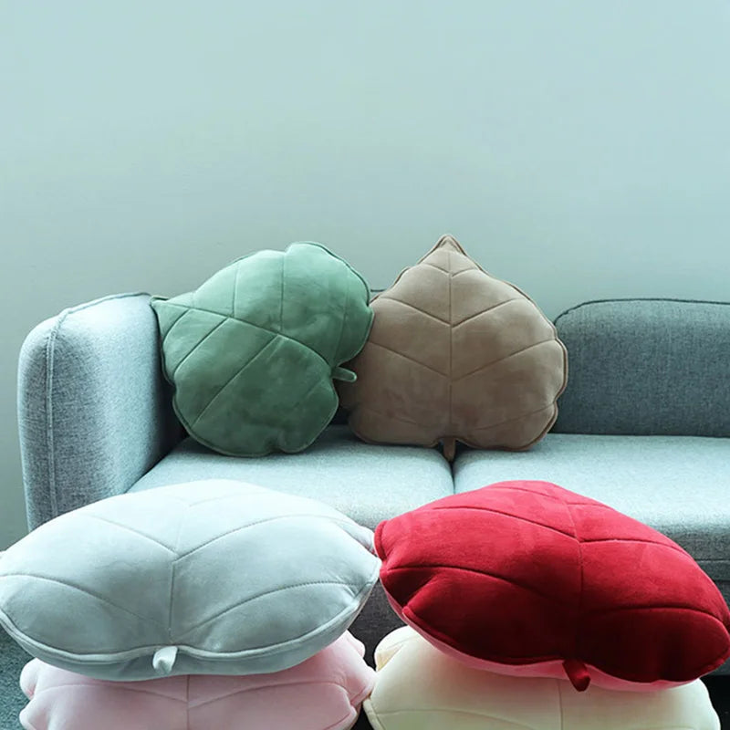 Plüsch große realistische Blatt-Wurfkissen, 11 Farben, 5-20" | 13-50 cm