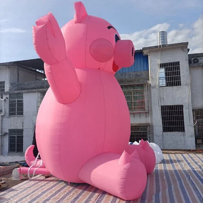 Cerdo Inflable Gigante – Decoración de Jardín Personalizable