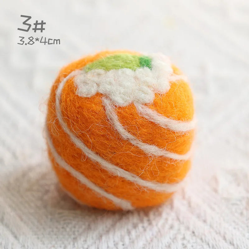 Wool Felt Sushi Plushies – Realistic Mini Food Plush Toys