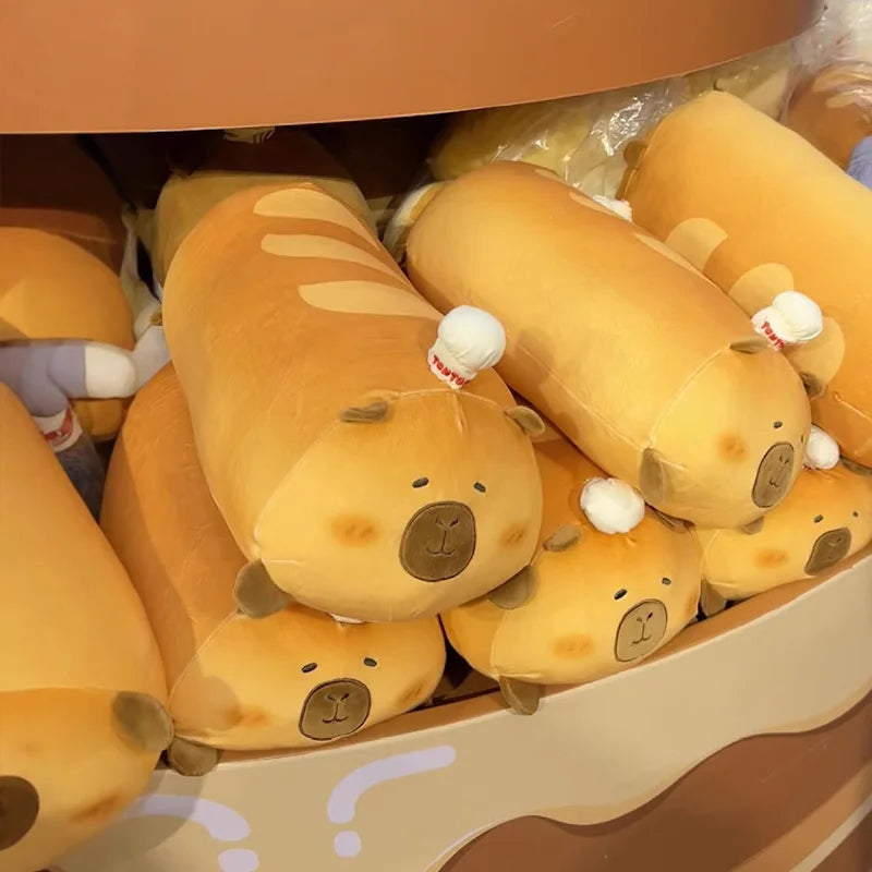 Peluche Jumbo de Pan de Capibara, 22-37" | 55-95 centímetros