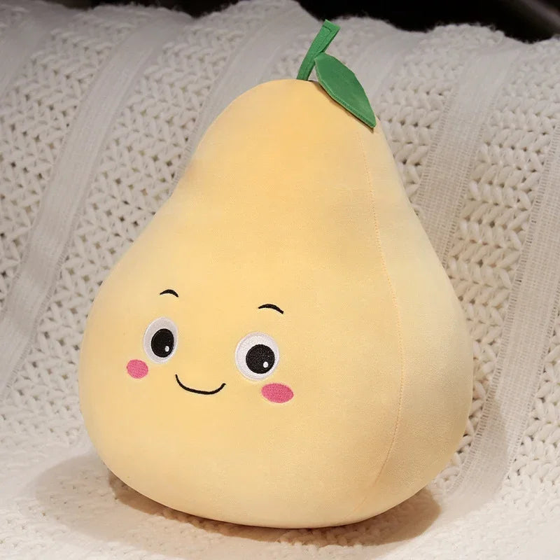 Kawaii Fruit Plush Pillows – Apple, Avocado, Strawberry & More, 4-12" | 10-30 cm