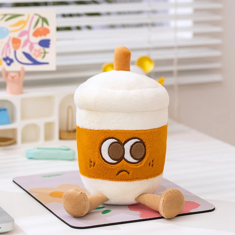 Plush Coffee Cup Mug Teapot Stuffed Toy | Cute Drink Character Pillow