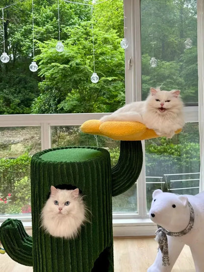 Luxury Cactus Cat Tree- Suitable for Multiple Cats