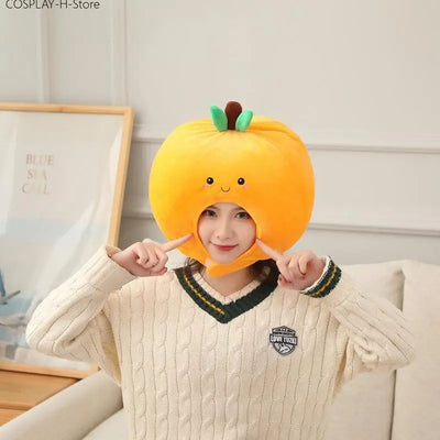Sombrero de novedad de felpa naranja, 14" | 35 centímetros