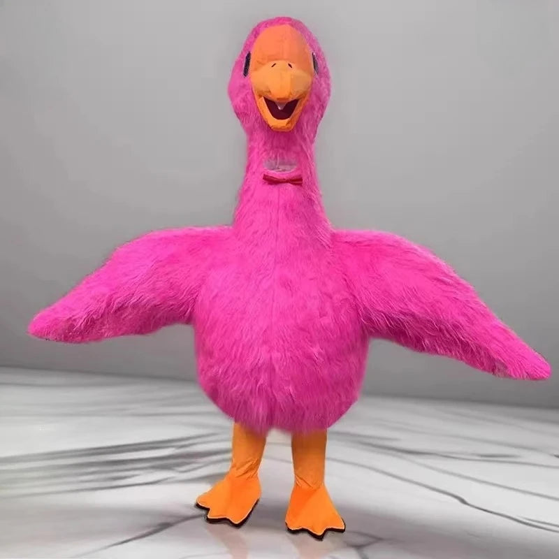 Disfraz de Cisne Blanco Inflable de Peluche