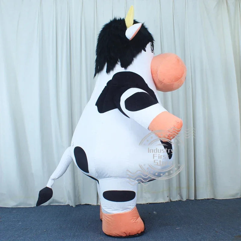 Premium Inflatable Dairy Cow Costume – Customizable Colors