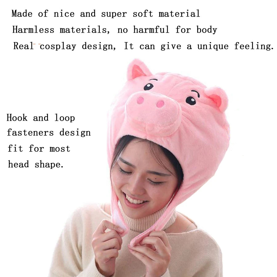 Pig Nose Plush Headgear | Cute Animal Costume Hat