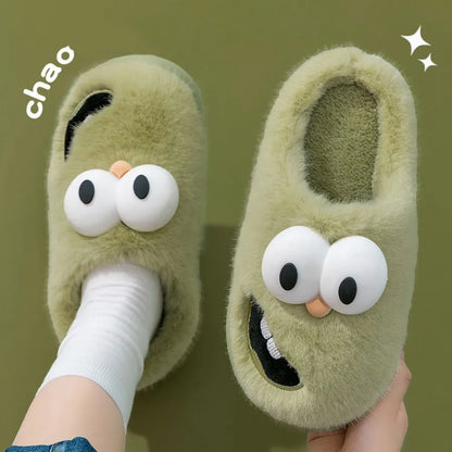 Pluche Cartoon Vogel Slippers, US Mannen 4-6.5 / Vrouwen 5.5-18