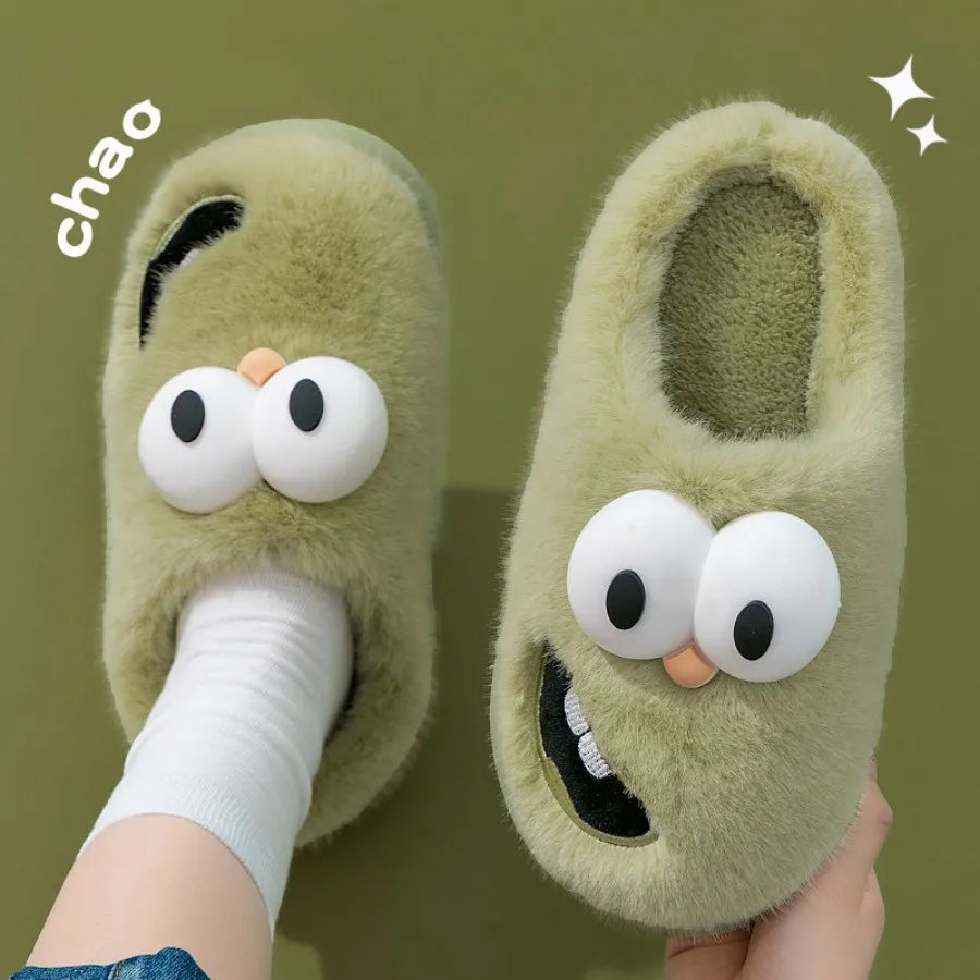 Pluche Cartoon Vogel Slippers, US Mannen 4-6.5 / Vrouwen 5.5-18