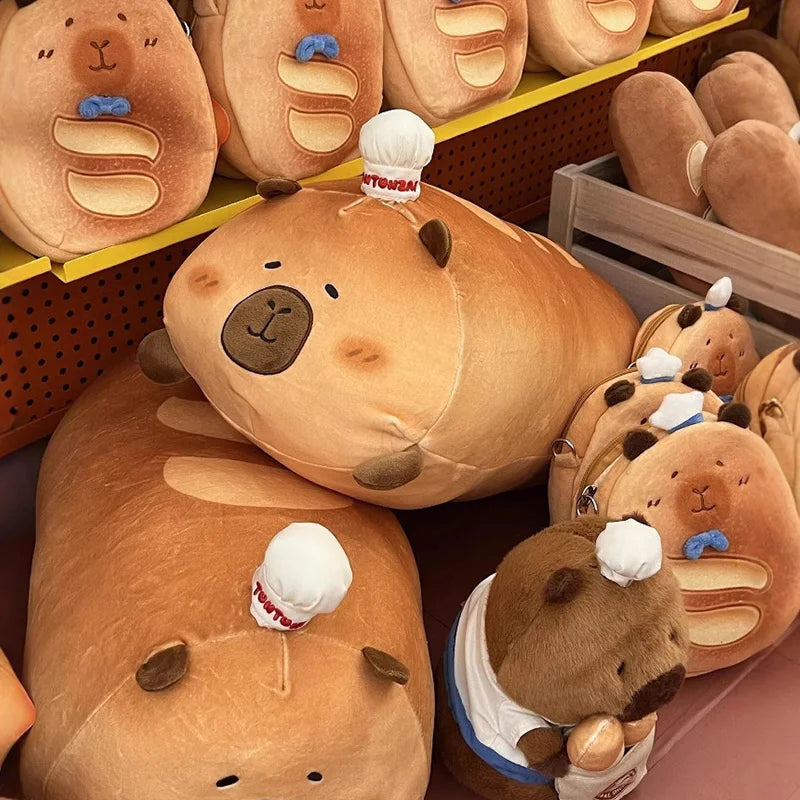 Peluche Jumbo de Pan de Capibara, 22-37" | 55-95 centímetros