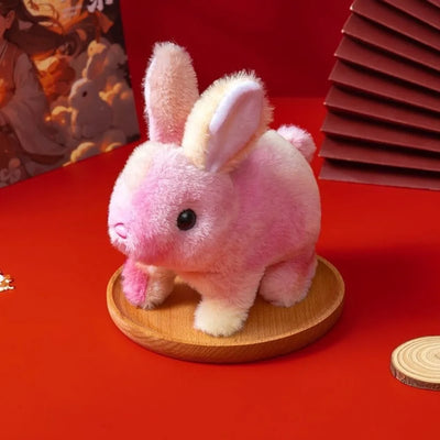 Tie-Dye Electric Bunny Plushie, 4" | 10 cm - Batteries not Included