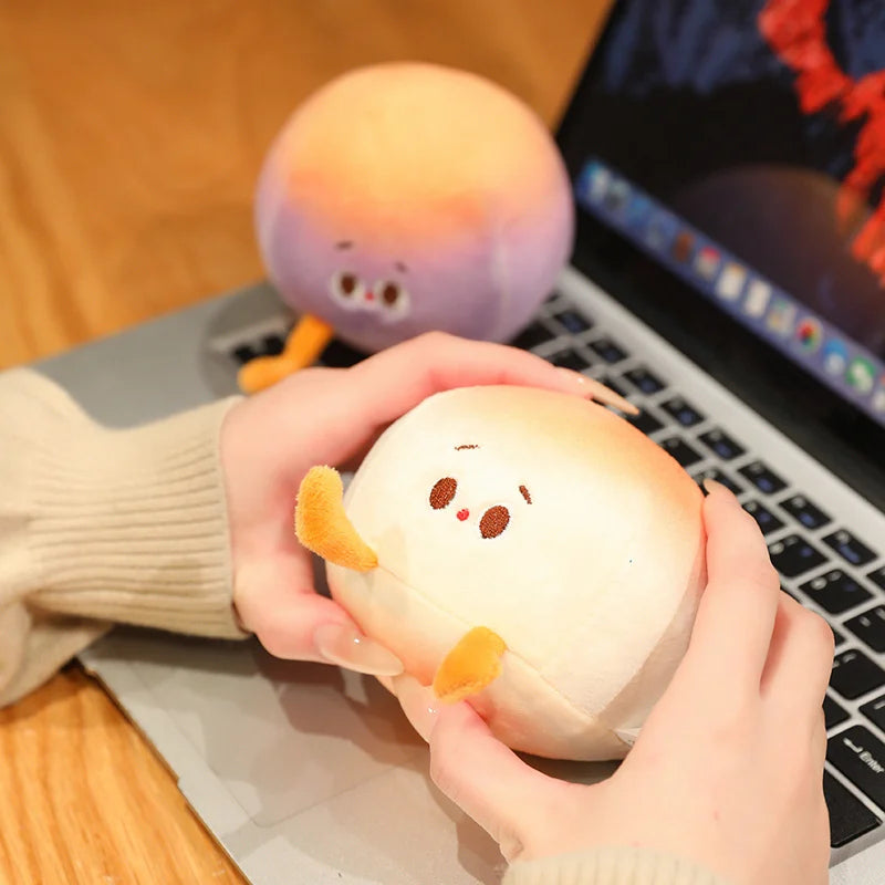 Plushie Bao Bun Keychain, 4 colors, 4" | 10 cm