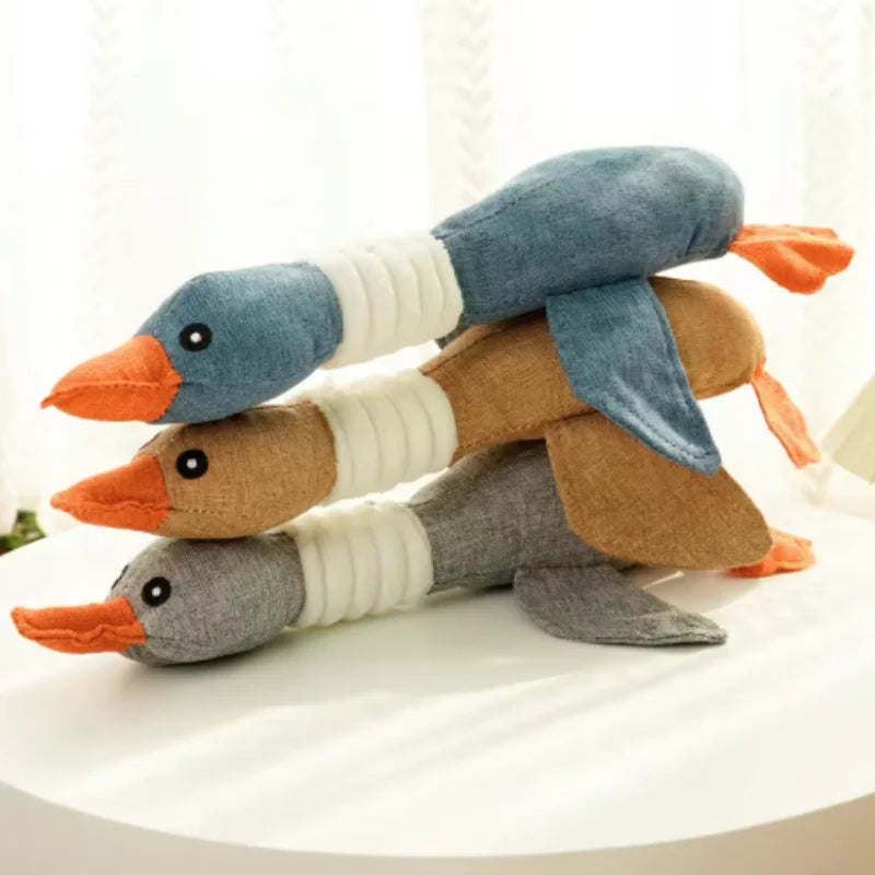 Plushie Goose Squeaky Dog Chew Toy, 13" | 32 cm