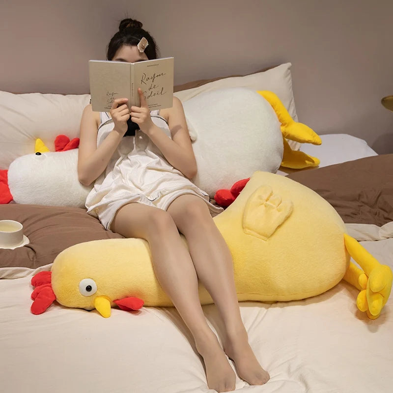 Jumbo Long-Necked Chicken Plushie, 3 Colors, 24-55" | 60-140 cm