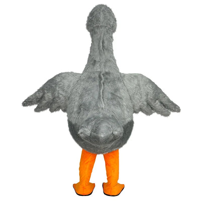 Costume de cygne blanc en peluche gonflable
