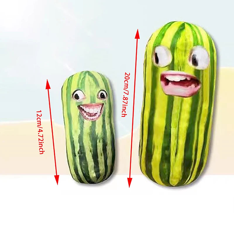 Watermelon Plush Keychain & Bag Charm, 5-8" | 12-20 cm
