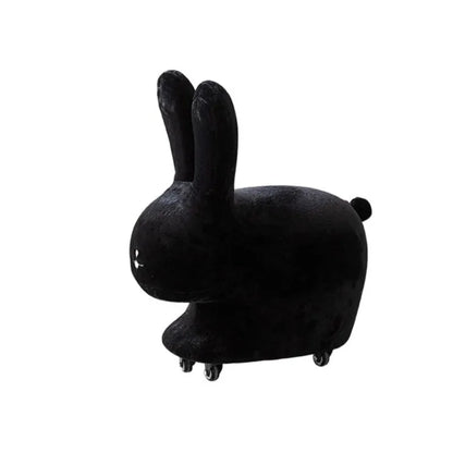 Rabbit Plushie Ottoman with Wheels - Two Colors