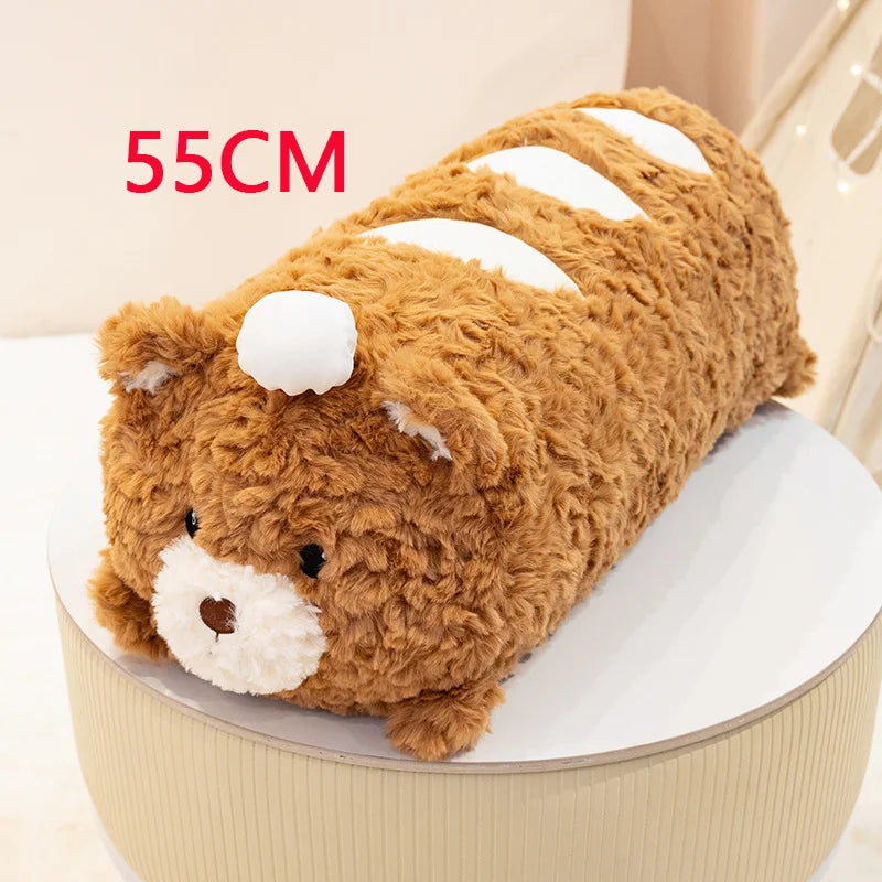 Simulation Cake Bear Plush Doll – Soft Kawaii Brown Bear Sleeping Pillow