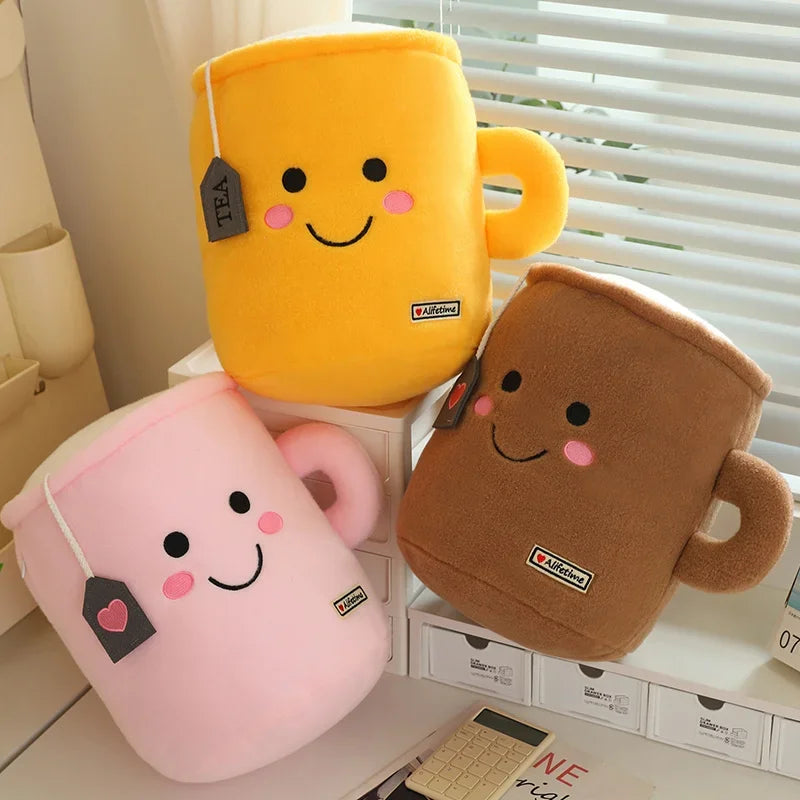 Cup of Tea Plushie, Three Colors, 13" | 34 cm