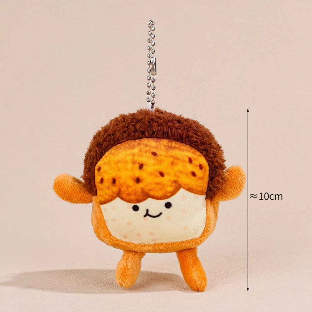 Plushie Cartoon Food Keychain, 20 Varieties