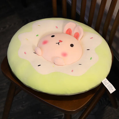 Animal Donut Plushie Seat Cushions, 16" | 40 cm