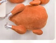Plushie Novelty Roasted Turkey Tissue Dispenser or Pillow