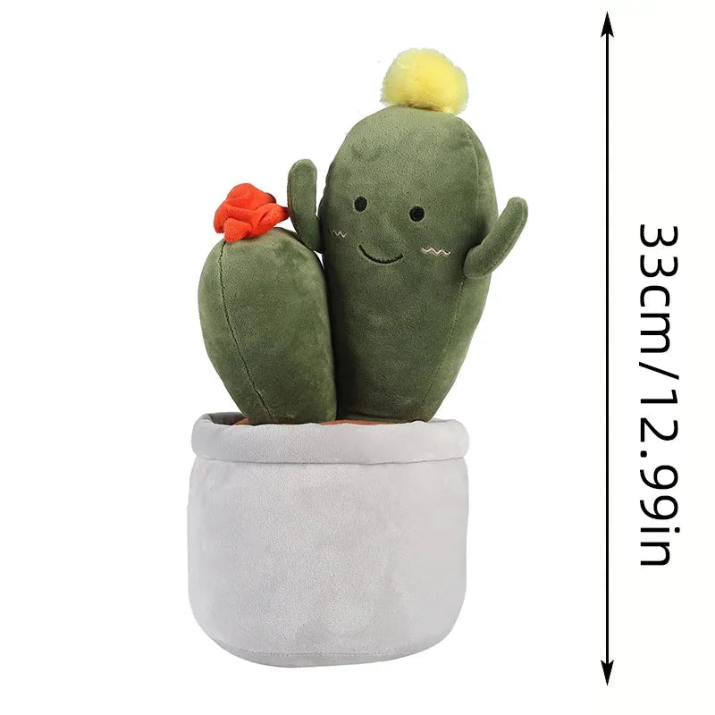 Cactus en pot en peluche cartoon – Votre adorable compagnon de plante artificielle