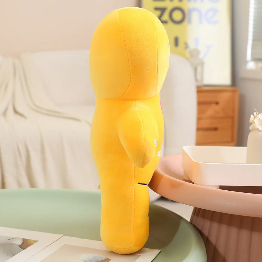 Grande peluche di biscotto di pan di zenzero con bastoncino di zucchero, 17-24" | 42-60 centimetri
