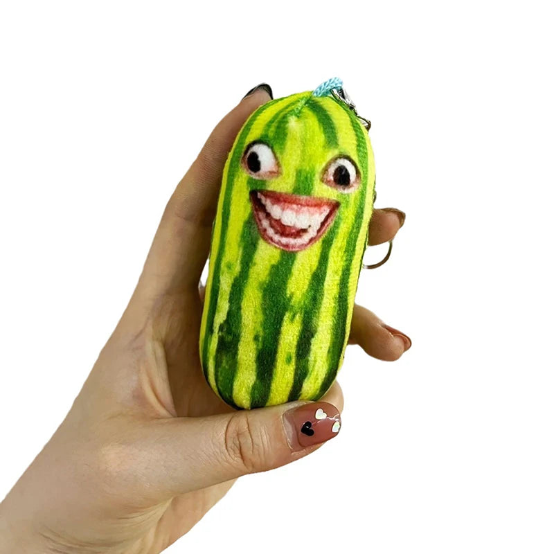 Watermelon Plush Keychain & Bag Charm, 5-8" | 12-20 cm