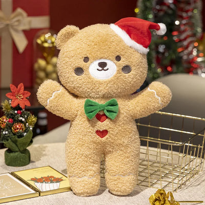 Grande peluche di biscotto di pan di zenzero con bastoncino di zucchero, 17-24" | 42-60 centimetri