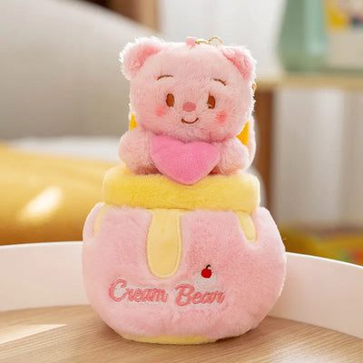 Honey Jar Bear Plush Toy – Kawaii Butter Bear Hug Pillow Gift