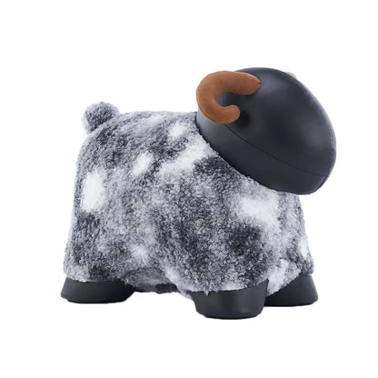 Fuzzy Sheep Footstool Ottoman, Three colors