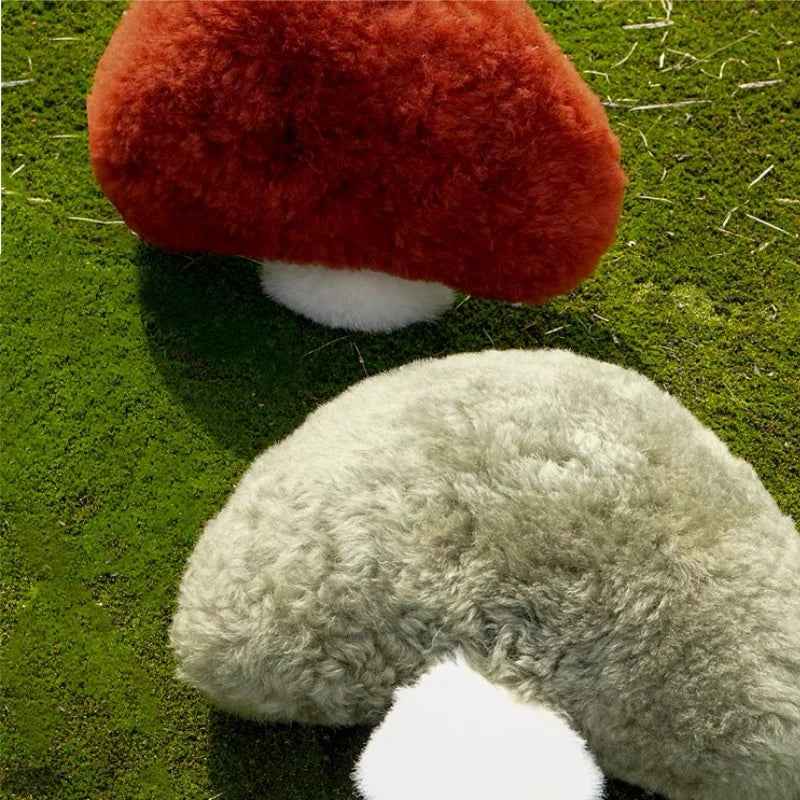 Super Fuzzy Mushroom Plushie, Three Colors