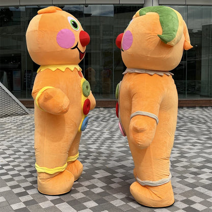 Plush Inflatable Gingerbread Cookie Costume