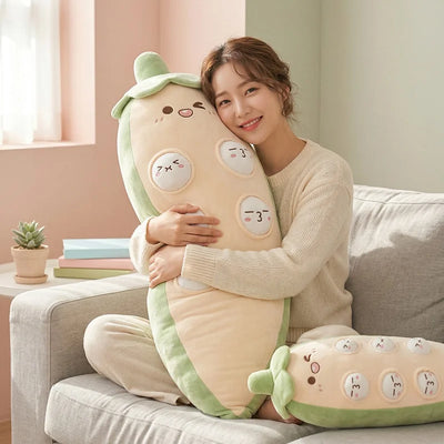 Creative Cartoon Okra Plush Toys Stuffed Okra Shape Throw Pillow Soft Cozy Home Sleeping Pillow Kawaii Room Decor Cute Gif...