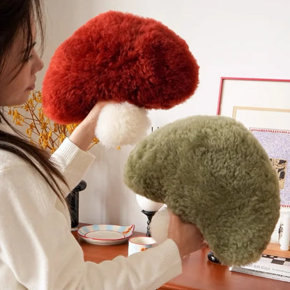 Super Fuzzy Mushroom Plushie, Three Colors