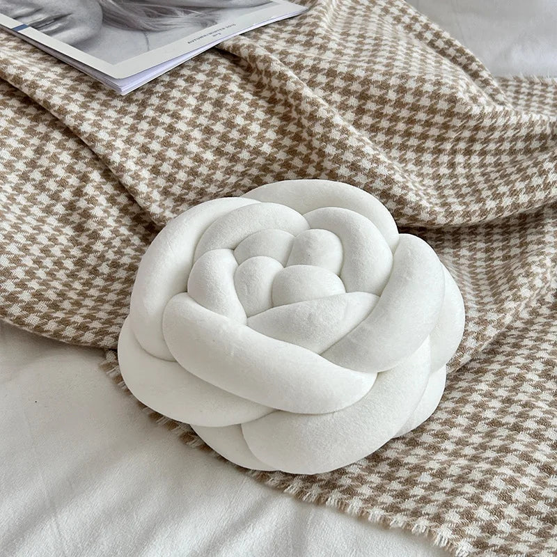 Rose Knot Plushie Throw Pillow, Seven Colors, 7-11" | 17-28 cm 🌹