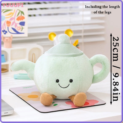 Coffee Cup & Teapot Plush Toy – Kawaii Stuffed Mug Travel Companion