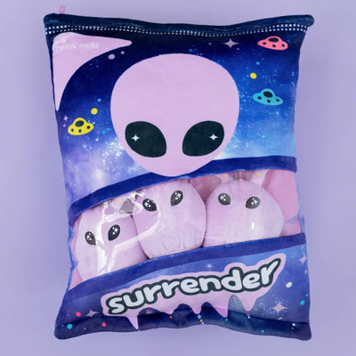 Sweet Ball Snack Plush Pillow – Alien & Classic Styles, 16" | 40 cm