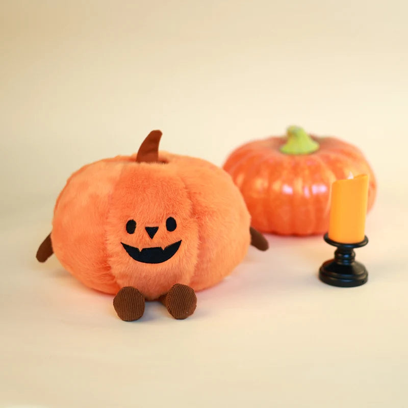 Halloween Bat Pumpkin Plush Toy - Cute Spooky Doll, 8" | 20 cm