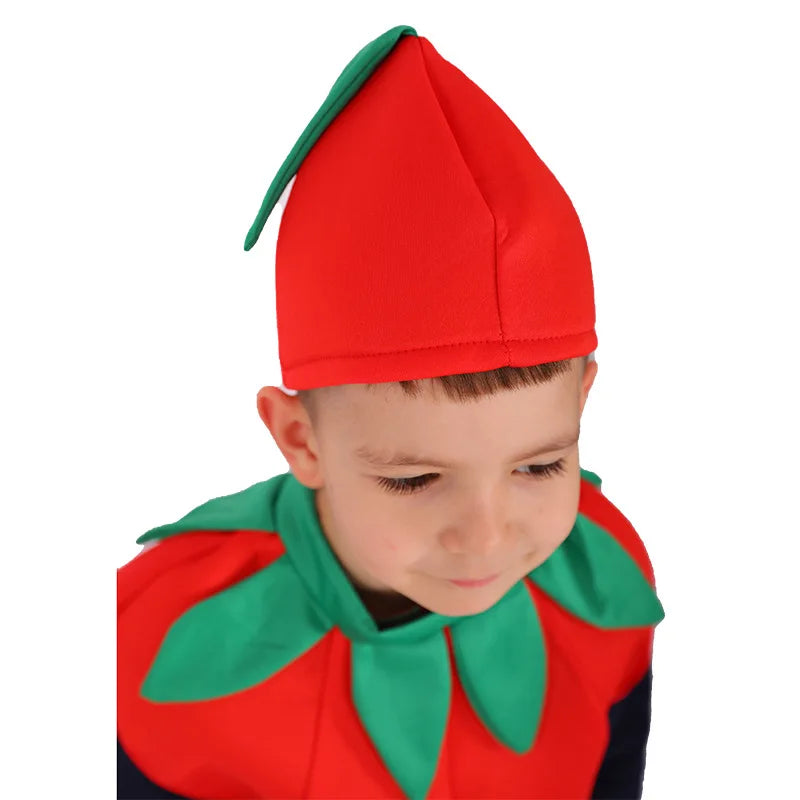 Tomato Costume for Kids – Fruits & Veggies Halloween Cosplay Set