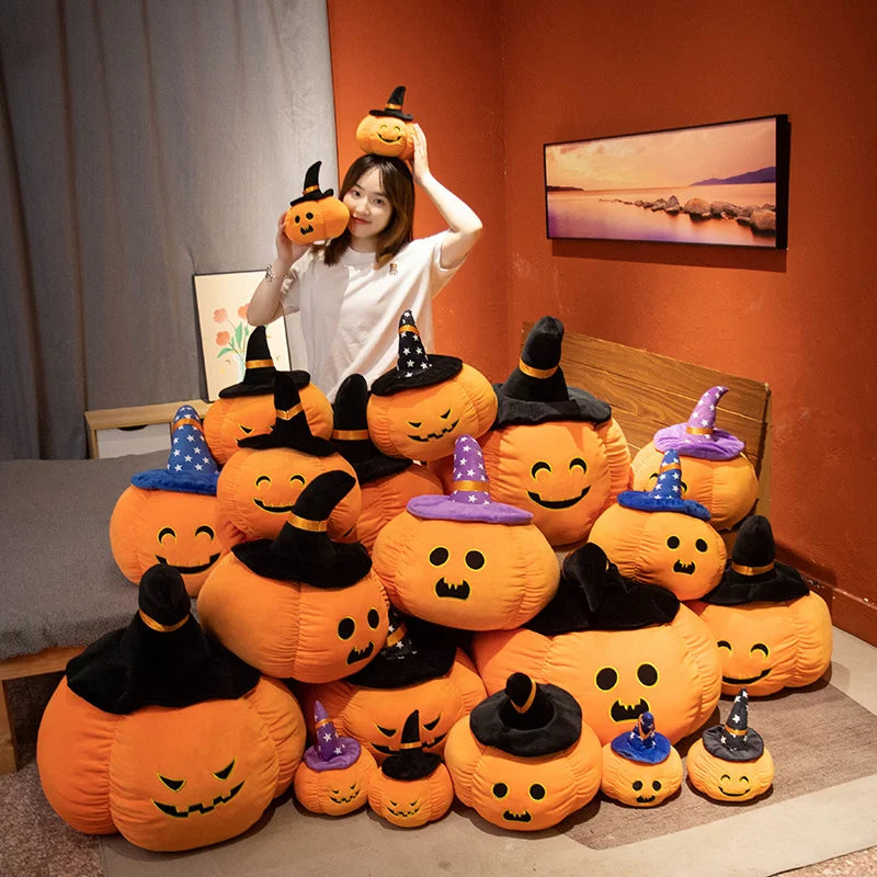 Plushie Halloween Jack-O-Lantern Plushie, 12 Designs, 8-28" | 20-70 cm