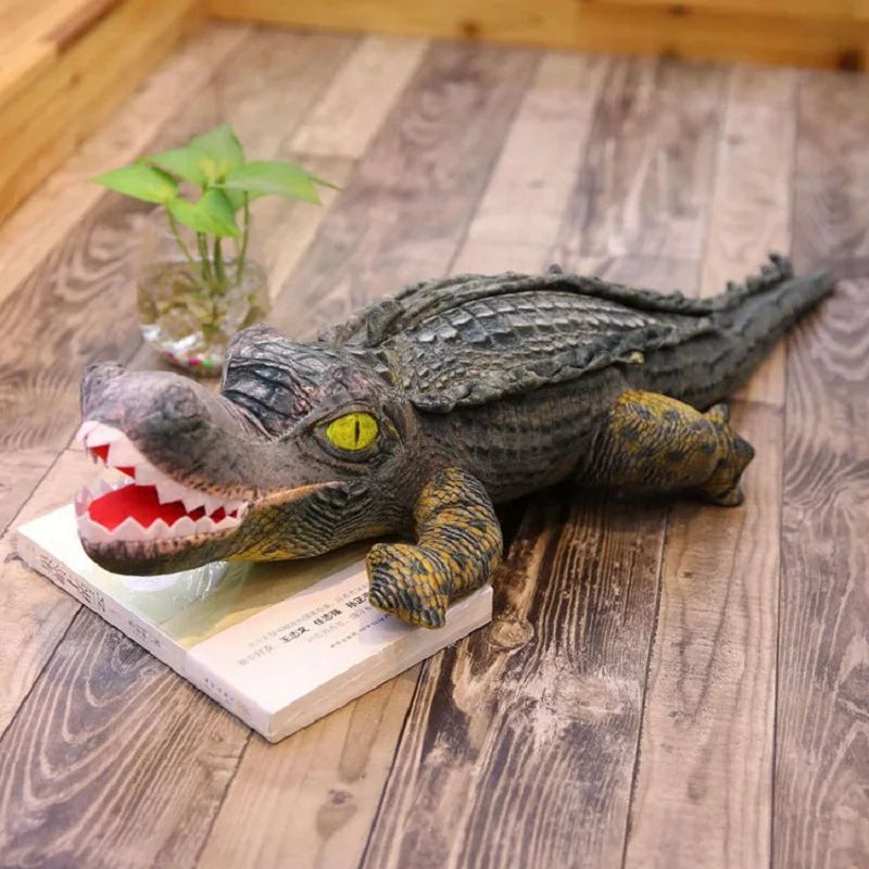 Ultimate Jumbo Lifelike Crocodile Plushie, Two Styles, 6.5' | 200 cm